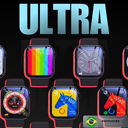 Relógio Smartwatch Ultra Pro Big Display Completo Lançamento