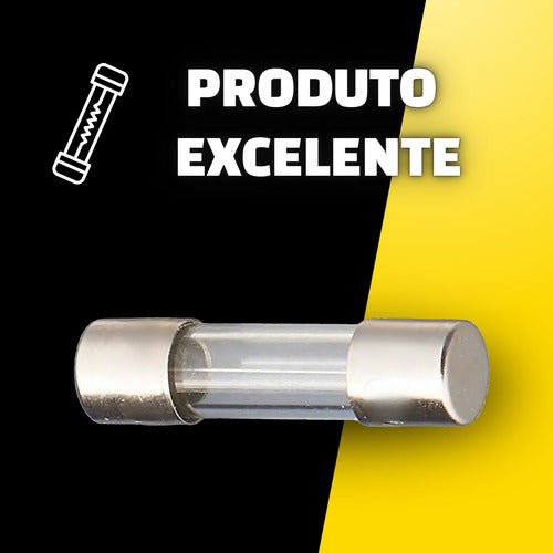 100 Peças Fusível De Vidro Pequeno 5x20 0,5a 500ma