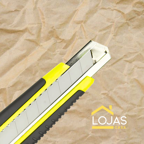 Estilete Reto Portátil 3 Lâminas Profissional Leve Bolso