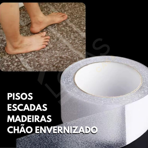 Rolo Fita Antiderrapante Adesiva Piso Escada Rampa Condomíni