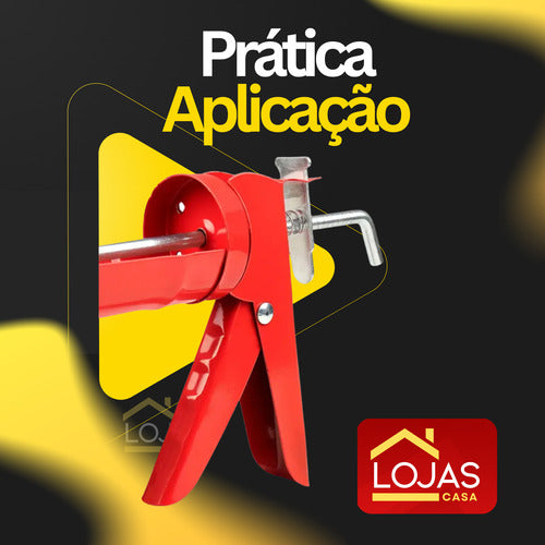 Aplicador De Silicone 9 Pol Pro Aço Cola Pu40 Universal