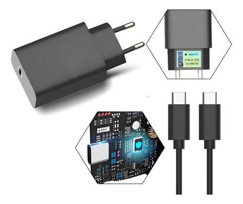 Carregador 50w Usb-c Turbo Para Moto Edge, Razr, G84, G73, G