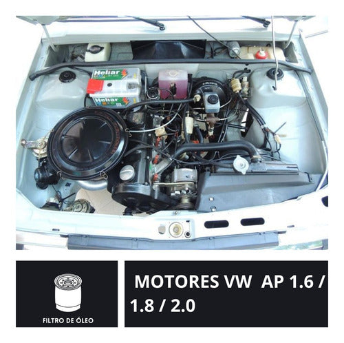 Kit Troca De Óleo Mobil 20w50 E Filtro Motor Ap 1.6 1.8 2.0