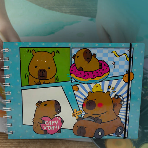 Livro Para Colorir Pintura Desenho Cute Capivara Goods