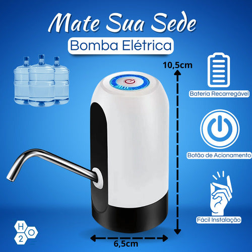 Bomba Elétrica Galão Água Automática Dispensador Recarrega