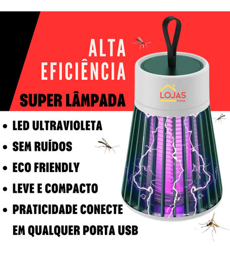 Lâmpada Led Armadilha Repelente Elétrico Mosquito Pernilongo