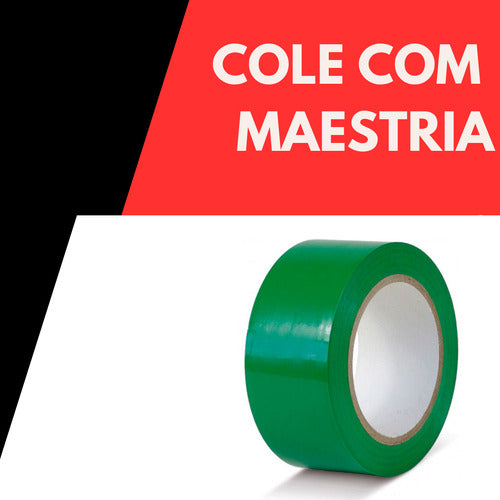 Rolo Durex Grande Adesivo 45m X 45mm Sinalizar Fita Multiuso