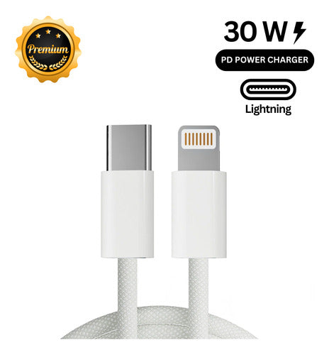 Cabo Usb-c Para iPhone X 11 12 13 14 Pro E Pro Max 1m Rápido