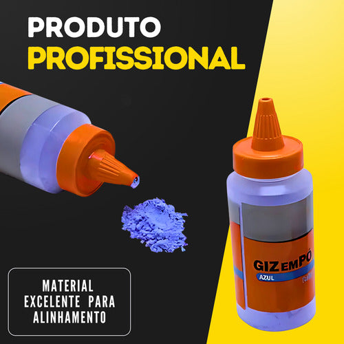 Giz Em Pó De Linha P/ Marcação Gesseiro Terra Obra Madeira