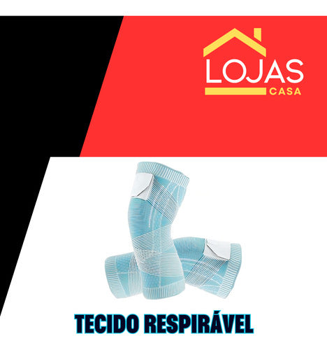 Joelheira Compressiva Faixa Ajustável Proteção Esportiva