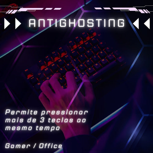 Teclado Gamer Rgb Blue Swith Mecânico Para Pc Xbox Ps5 Setup