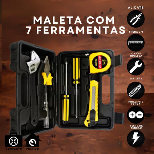 Kit De Ferramentas Maleta Com Jogo De Chaves Profissional
