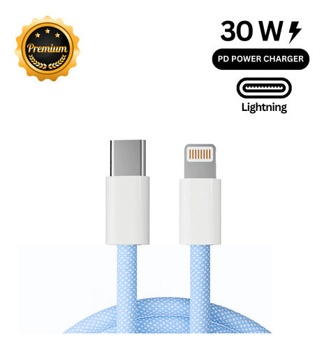 Cabo Usb-c Para iPhone X 11 12 13 14 Pro E Pro Max 1m Rápido