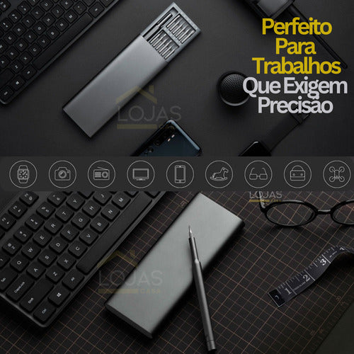Kit Chaves De Precisão 25 Em 1 Reparos Manutenção Eletronica