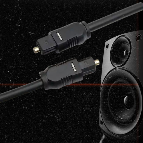 Cabo Óptico Para Áudio Digital Fibra De 3m Home Theater 5.1