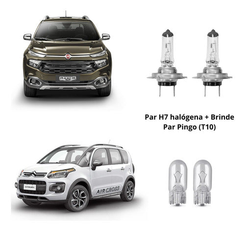 Par Lâmpadas Halógena 60/55w 12v Farol Carro H1 /h3 / H4/ H7