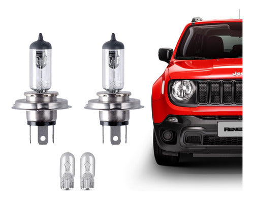 Par Lâmpadas Halógena 60/55w 12v Farol Carro H1 /h3 / H4/ H7