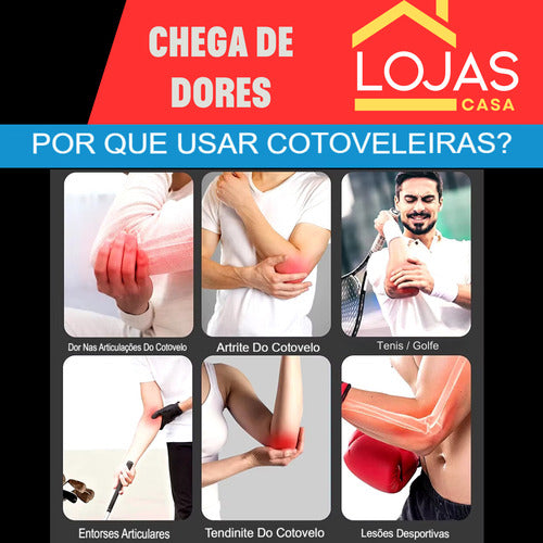 Cotoveleira De Compressão Ortopédica Proteção E Anti Lesões