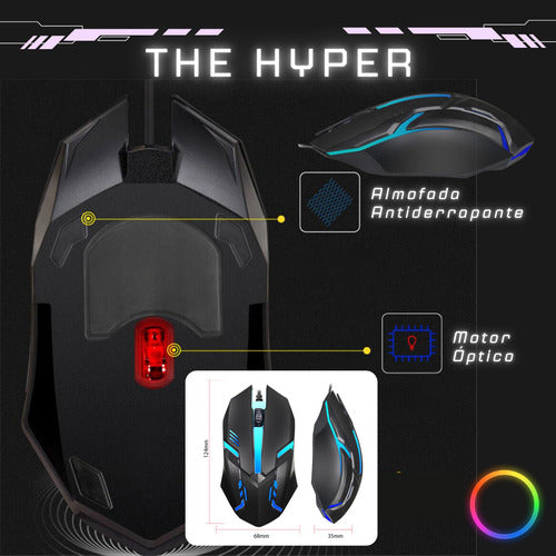 Kit Teclado Mecânico + Mouse Gamer Rgb Jogo Ágil Ergonômico