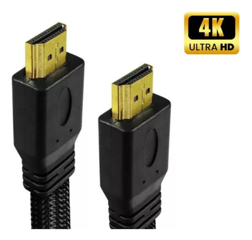 Cabo Hdmi 1.8 Metros Blindado 3d Full Hd Para Tv Game Pc Not