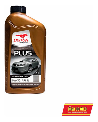 10 Litros  Óleo 5w30 Deiton Plus Semissintético Api Sl 1l