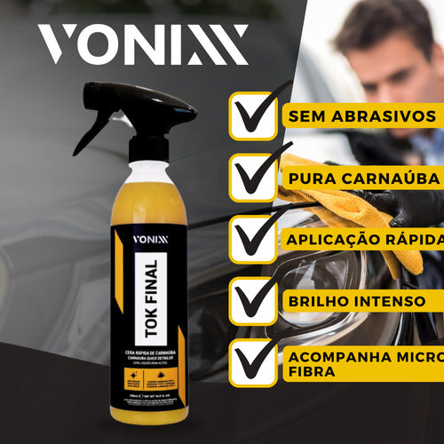 Cera Carnaúba  Automotiva Tok Final Vonixx Premium + Brinde