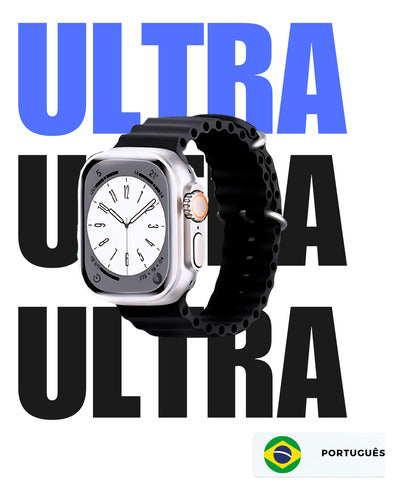 Relógio Smartwatch Ultra Pro Big Display Completo Lançamento