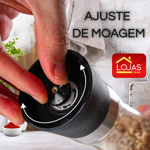 Moedor De Pimenta Manual De Cozinha Aço Inoxidável