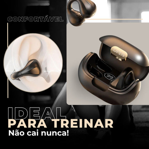 Fone De Ouvido Brinco Bluetooth Corrida Esporte Anti Queda