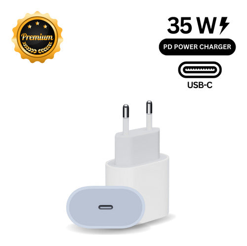 Carregador Fonte Turbo 35w Cabo Para iPhone 11 12 13 14 Pro