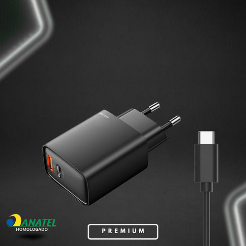 Carregador Para Motorola 48w Usb-c Duo Moto G G84 Edge Razr