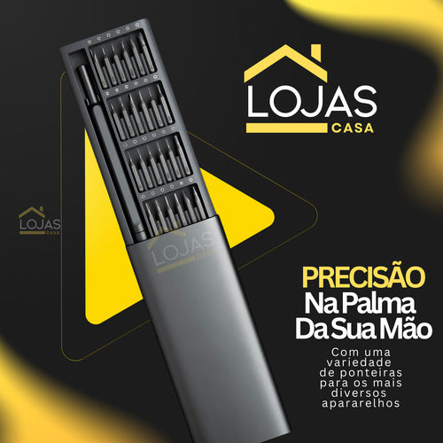 Kit Chaves De Precisão 25 Em 1 Reparos Manutenção Eletronica