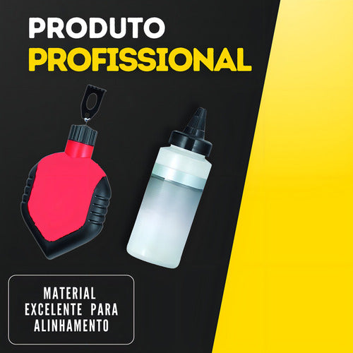 Carretel De Linha Lojas Casa 30m Com Pó De Giz Para Marcação Em Construção