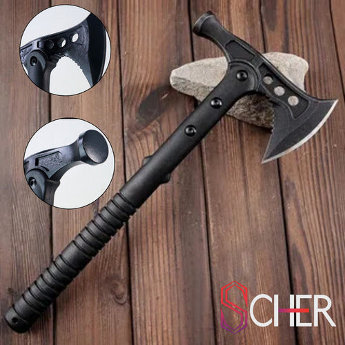 Machado Martelo Tático Tomahawk Militar Caça Camping Premium