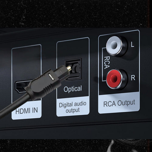 Cabo Óptico Para Áudio Digital Fibra De 3m Home Theater 5.1