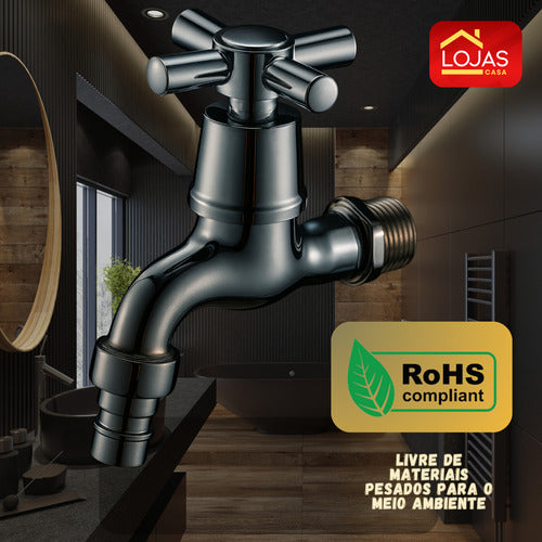 Torneira Parede Jardim Tanque Mangueira Cozinha Lavabo Inox
