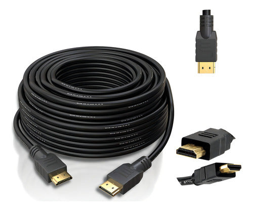 Cabo Hdmi Alta Velocidade 10m Preto Ethernet 1080p Tv Ps3 Ps4 Xbox Pc Lojas Casa