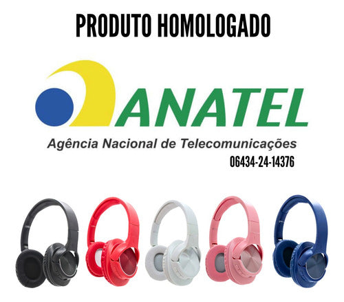 Headphone Bluetooth Fone De Ouvido Colorido Som De Qualidade