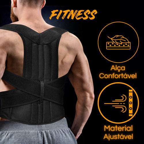 Cinta De Correção Postural Unissex Para Ajuste De Postura