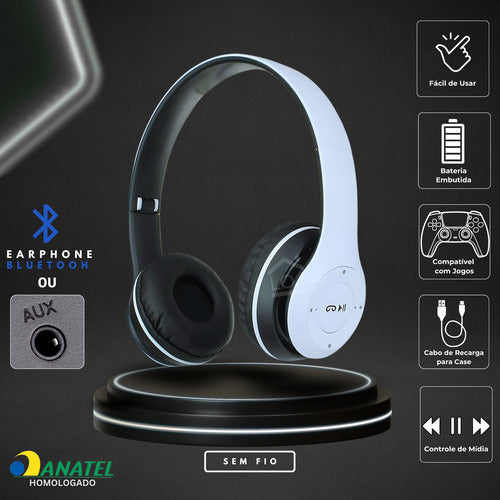 Fone De Ouvido Sem Fio Bluetooth Para  iPhone Android Games