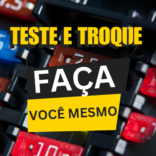 Kit Fusível Auto Carro Fusíveis Mini Jacaré Chave Teste