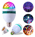Lâmpada De Festa Led Rgb Giratória Colorida Globo De Luz