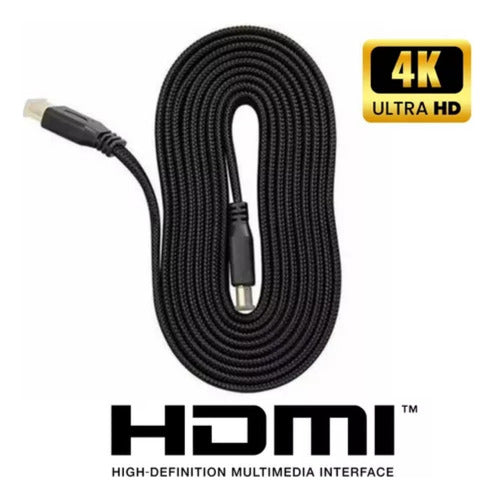 Cabo Hdmi 1.8 Metros Blindado 3d Full Hd Para Tv Game Pc Not