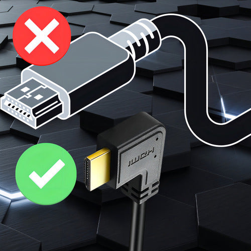 Cabo Hdmi Curvo 1,8 Metros Lojas Casa Blindado 4k Tv Notebook Preto