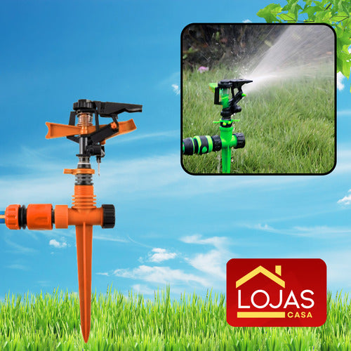 Aspersor Irrigador Setorial Espeto Jardim Horta Canteiro Top