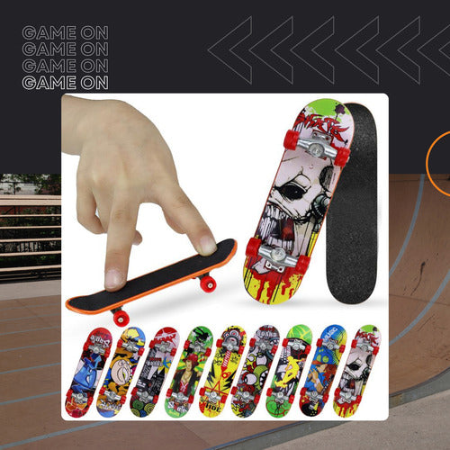 Kit 3 Skate Dedo Fingerboard Profissional Com Truck De Metal