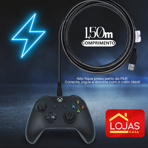 Cabo Carregador Para Controle Xbox One Usb V8 Resistente