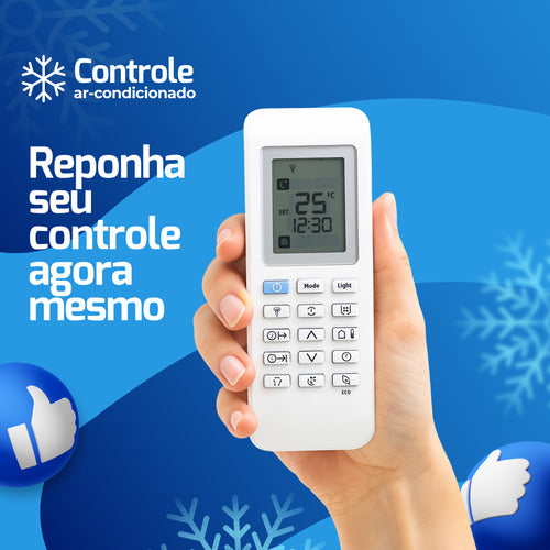 Controle Remoto Para Ar Condicionado Eletrolux Ecoturbo Spli
