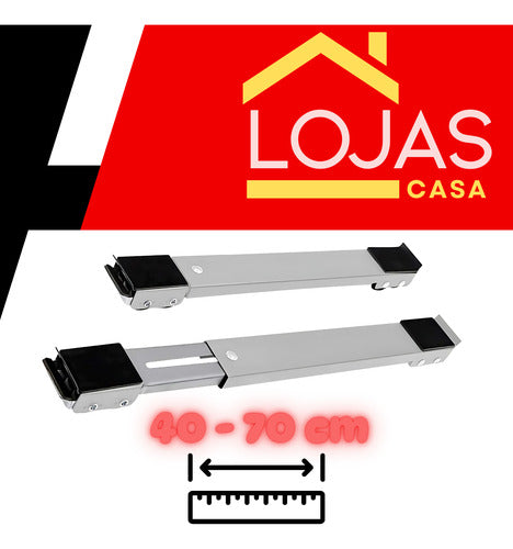 Suporte Para Geladeira/fogão/hack Com Rodinhas Até 200 Kg