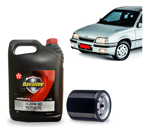 Kit Troca De Oleo 20w50 Filtro Gm Kadett Omega Vectra Corsa